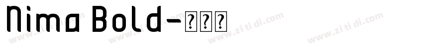Nima Bold字体转换